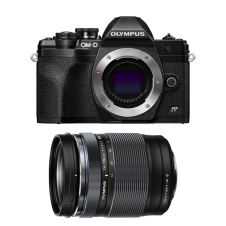 OLYMPUS OM-D E-M10 IV NOIR + Objectif M.ZUIKO DIGITAL ED 14-150mm f/4-5.6 II Garanti 3 ans