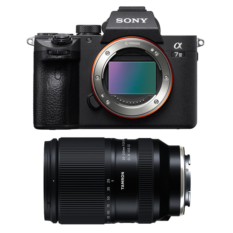 SONY  alpha 7iii + tamron objectif 25-200mm f2.8-5.6 di iii vxd g2