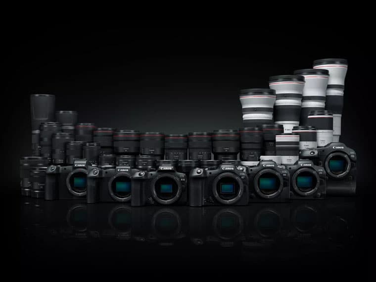 Gamme d'appareils photo et d'objectifs Canon EOS