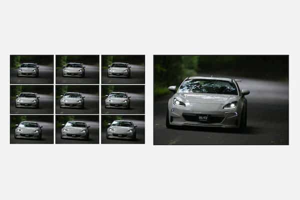 Rafale jusqu'à 583 images RAW compressées à 10 images/s