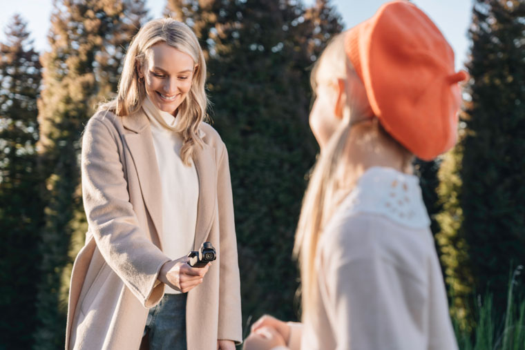 DJI Osmo Pocket 3 a un micro intégré