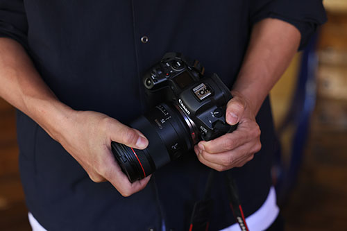 Lifestyle objectif Canon RF 35mm F1.4 L VCM