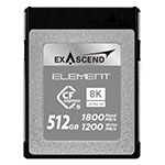 Carte CFexpress rapide Exascend 512Go 1200 MB/s