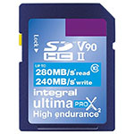 Carte SD rapide Integral 128Go 240 MB/s