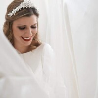 Photo Jorge Miguel Jaime Baez - Bride enclosed in her veil laughing
