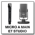 Micro à main et studio