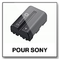 Batteries SONY, BAtteries Lion Sony, Batterie Litium SONY, Batterie NP-FV