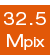 Capteur 32,5 mégapixels Capteur 32,5 mégapixels