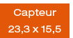 Capteur 23,3 x 15,5 mm