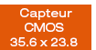 Capteur CMOS 35,6 x 23,8 mm