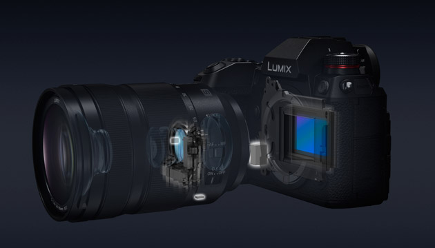 Lumix S double stabilisation avec l'optique