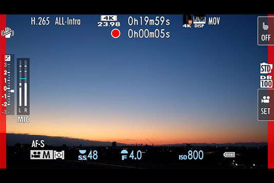 vidéos fluides en 4K/30P