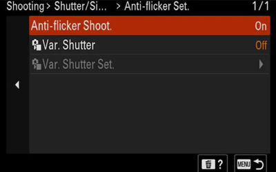 Suppression du scintillement