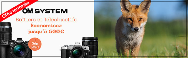 Jusqu'à 600€ remboursés sur une sélection de produits OM System, du 2 au 29 octobre