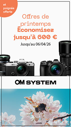 Jusqu'à 600€ remboursés et un grip offert sur une sélection de produits OM System du 26 février au 6 avril