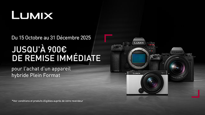 Jusqu'à 900€ de remise sur une sélection de produits Panasonic du 15 octobre au 31 décembre