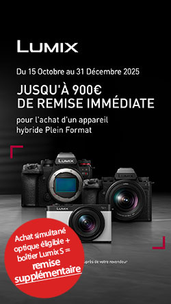 Jusqu'à 900€ de remise sur une sélection de produits Panasonic du 15 octobre au 31 décembre