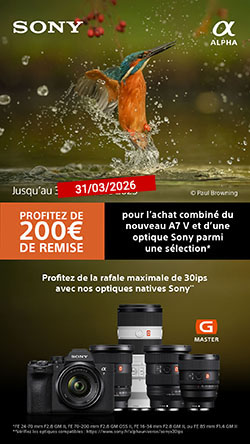 200€ de remise pour l'achat d'un kit Alpha 7 V jusqu'au 31 mars