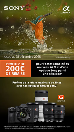 200€ de remise pour l'achat d'un kit Alpha 7 V jusqu'au 31 décembre