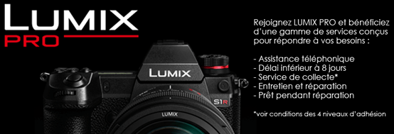 Rejoignez LUMIX PRO  et bénéficiez d'une gamme de services pour répondre à vos besoins