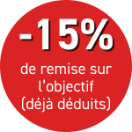 15% de remise sur l'objectif pour l'achat d'un kit EOS R6 III + 24-70 mm 2.8 + 70-200mm 2.8