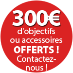 300€ d'objectifs ou accessoires offerts pour l'achat d'un ESO R6 II jusqu'au 2 mars. Contactez-nous !
