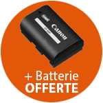 Batterie Canon LP-E6P offerte pour l'achat d'un R6 III jusqu'au 31 mars