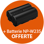 Batterie NP-W235 offerte pour l'achat d'un GFX100RF