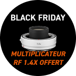 Multiplicateur RF 1.4x offert pour l'achat de cet objectif Canon jusqu'au 2 décembre