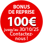 100€ de bonus de reprise pour l'achat d'un Z5 II jusqu'au 30 octobre. Contactez-nous !