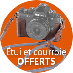 Étui + courroie offerts pour l'achat d'un Zf jusqu'au 30 octobre