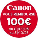 100€ remboursés pour l'achat de cet objectif Canon jusqu'au 31 octobre