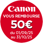 50€ remboursés pour l'achat de cet objectif Canon jusqu'au 31 octobre