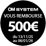 500€ remboursés pour l'achat d'un OM-1 II jusqu'au 6 janvier 2026