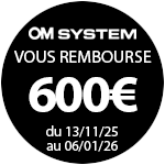 600€ remboursés pour l'achat d'un OM-1 II jusqu'au 6 janvier 2026