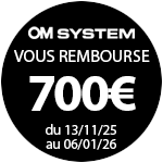 700€ remboursés pour l'achat d'un OM-1 II jusqu'au 6 janvier 2026