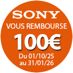 100€ remboursés pour l'achat de cet objectif Sony jusqu'au 31 janvier 2026