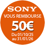 50€ remboursés pour l'achat de ce micro Sony jusqu'au 31 janvier 2026