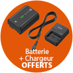 Pack BC-QZ1 + NP-FZ100 offert pour l'achat d'un Alpha 1 II jusqu'au 30 novembre