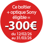 300€ de remise pour l'achat d'un Alpha 1 II + optique éligible jusqu'au 31 mars