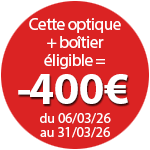 400€ de remise pour l'achat de cet objectif Canon + boîtier éligible jusqu'au 31 mars