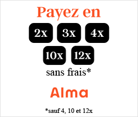 Payez en 2x/3x/4x/10x/12x sans frais (sauf 4, 10 et 12x) avec Alma